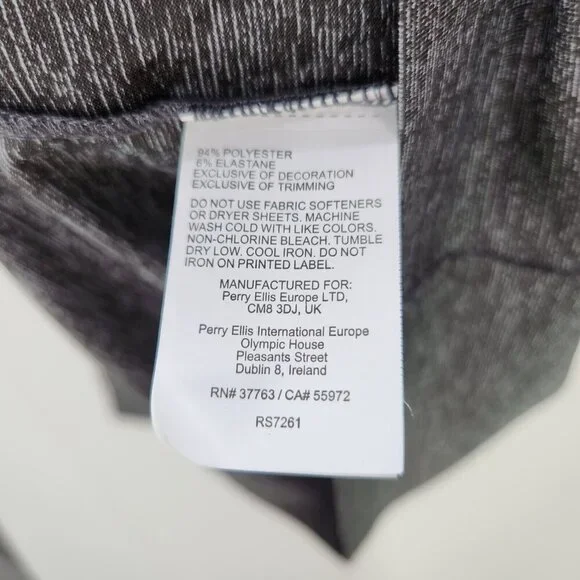 PGA Tour Quarter Zip Pullover Long Sleeve Men's Medium Polyester Golf Shirt Gray - Picture 12 of 13